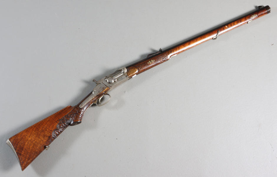 Tennstempelrifle, H. Larsen - Drammen.