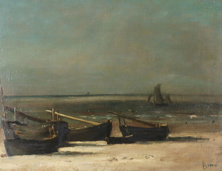 Louis Artan, strand. Maleri