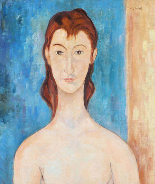 Etter Modigliani, akt. Maleri.