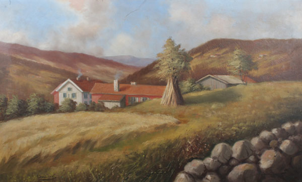 Ernst Aschenbach, gård.Maleri.