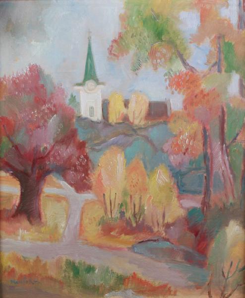 Karsten Mantor, landskap. Maleri.