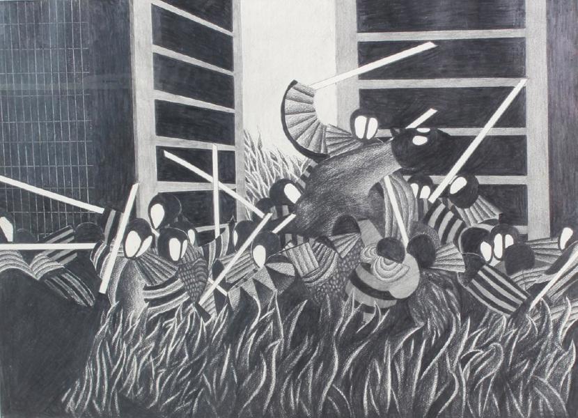 Kai Rittun, komposisjon. Tegning