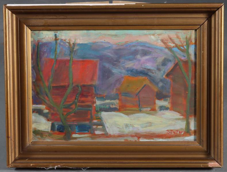 R. Dugtorp, gård. Maleri