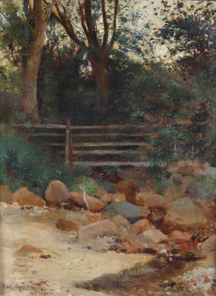 Carl C. Carlsen, landskap. Maleri