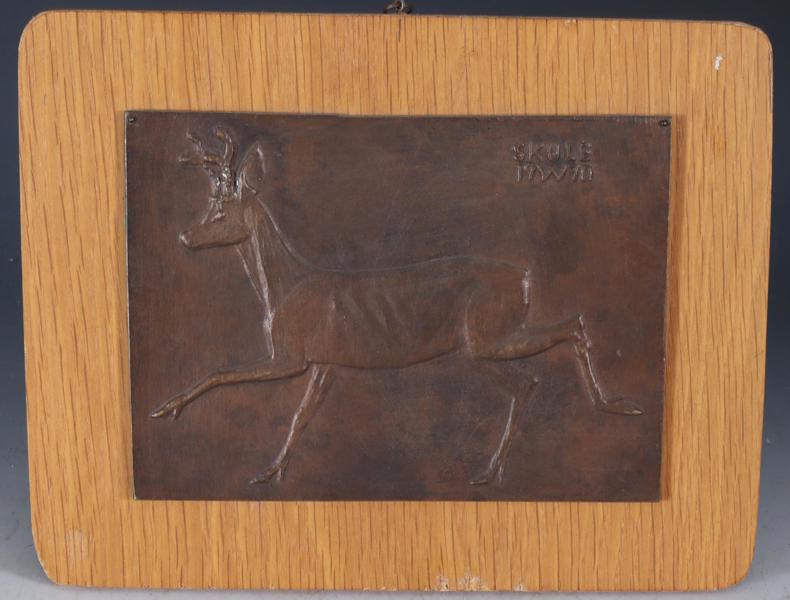 Skule Waksvik, relieff i bronse.