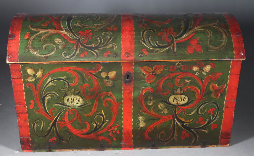 Rosemalt kiste, 1856