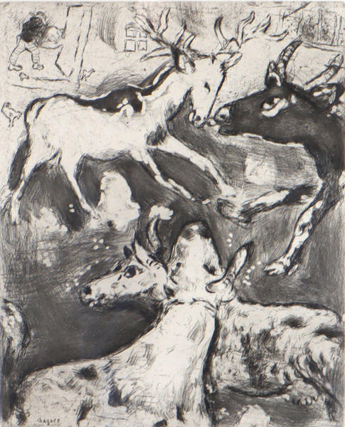 Marc Chagall, Fables. Etsning.