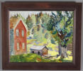 Charles Strøm, gård. Maleri.