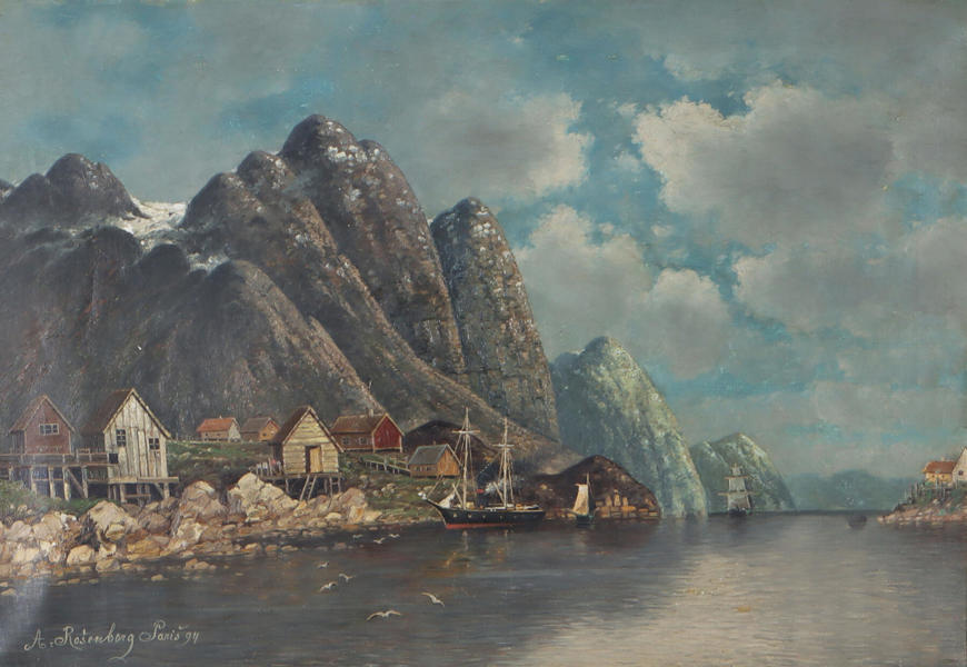 A. Rosenberg, Lofoten. Maleri