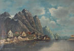 A. Rosenberg, Lofoten. Maleri