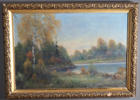 Claus Dahl, landskap. Maleri.
