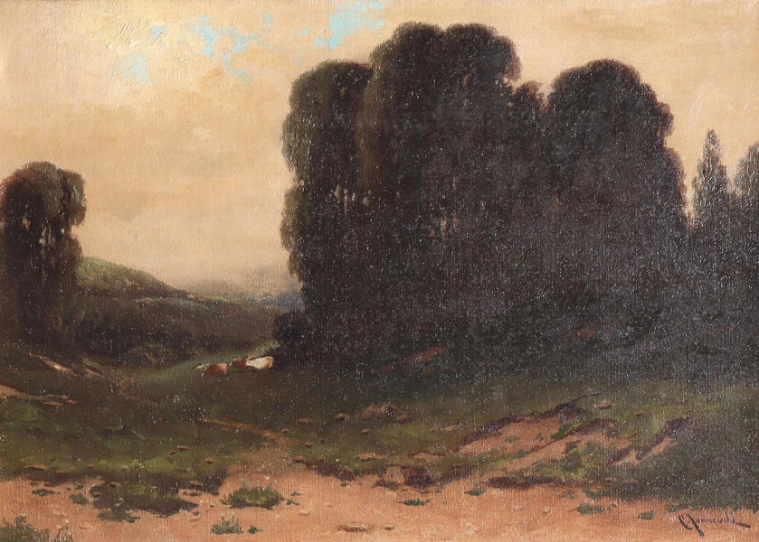 Carl H. Jonnevold, landskap. Maleri.