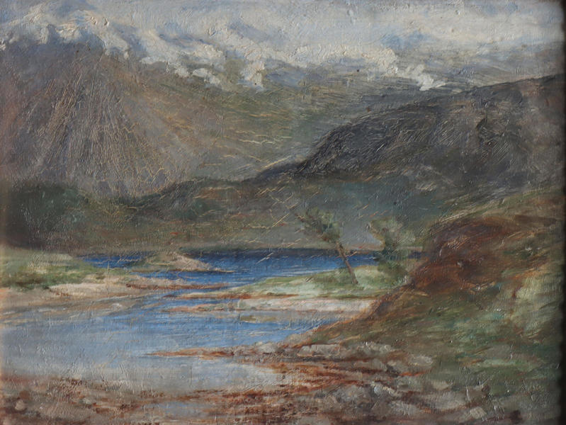 Marie Aarestrup, landskap. Maleri.