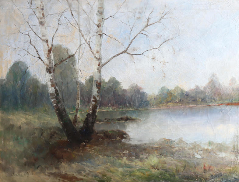 Claus Dahl, landskap. Maleri.