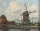 Jan Kuypers, vindmølle. Maleri.