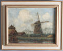 Jan Kuypers, vindmølle. Maleri.