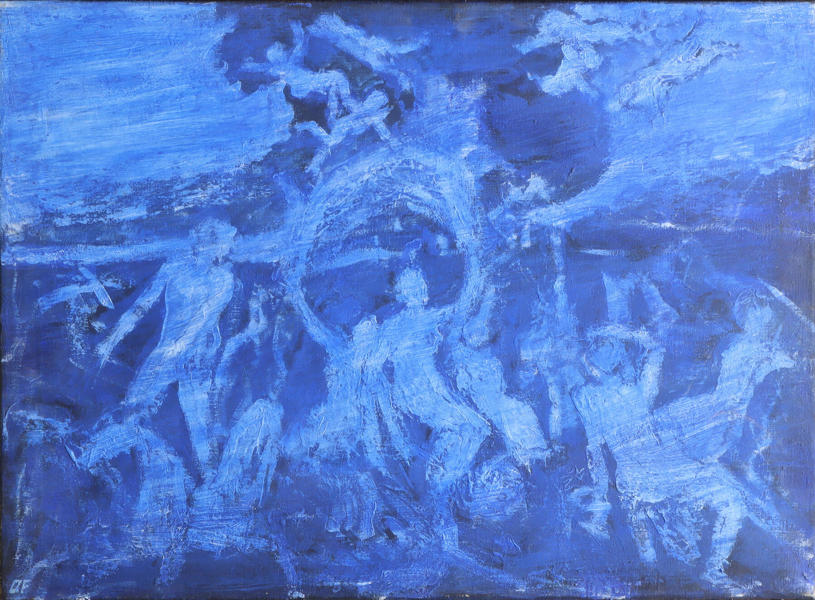 Ole Fadum, mennesker. Maleri.