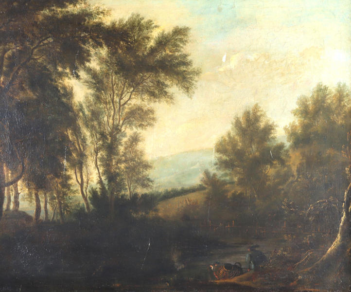 Usignert, landskap. Maleri