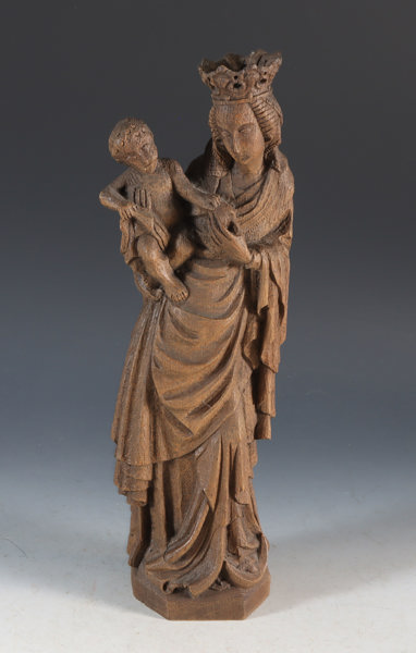 Figur i tre, madonna og barnet