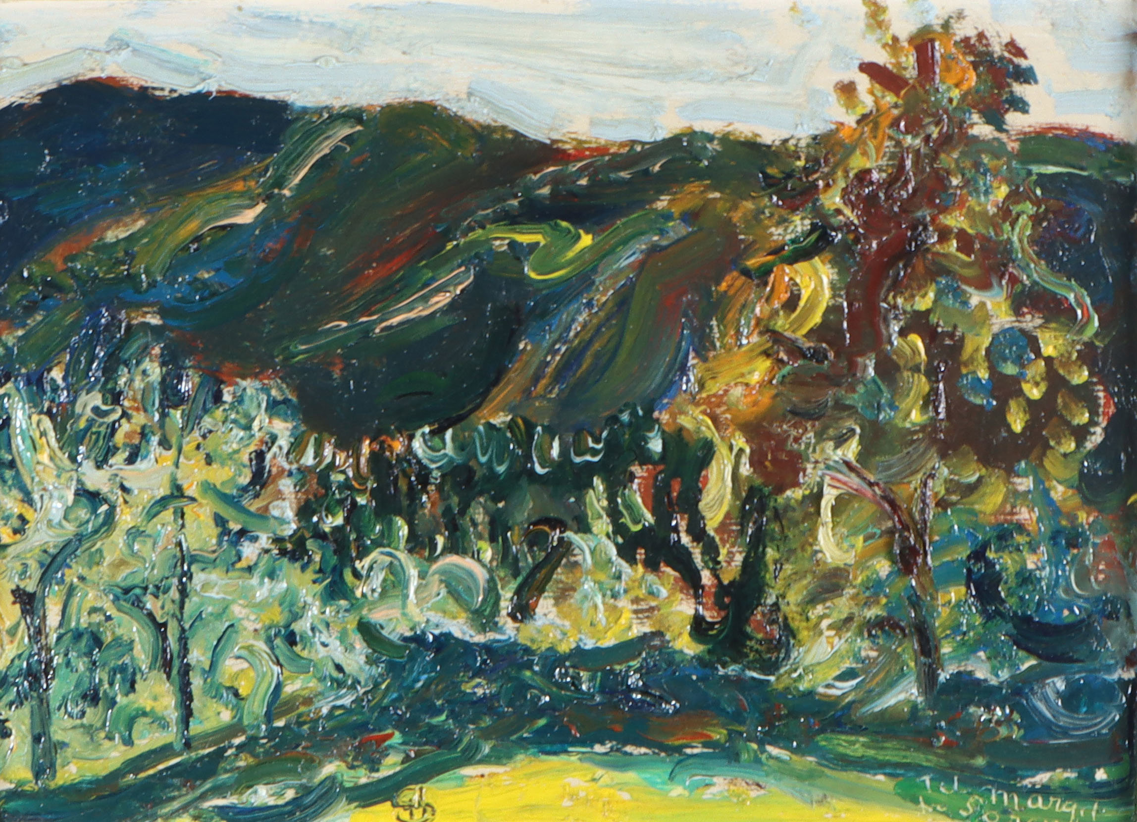 Henrik Sørensen, landskap. Maleri. | Auksjon