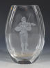 Vase i glass, Hadeland.