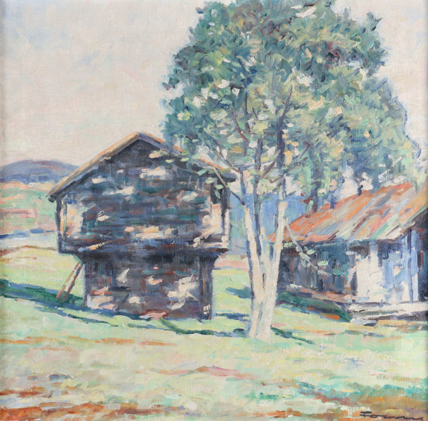 Sigurd Fosnes, gård. Maleri.