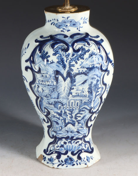 Vase(lampe), De Lampetkan - Delft 1760-1800