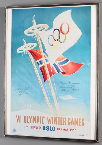 Signert plakat, Oslo 1952