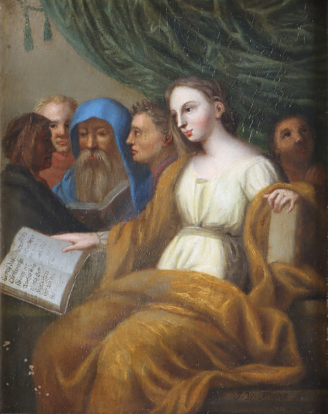 J. W. Frantzen, mennesker 1711. Maleri.