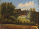 Usignert, landskap. Maleri