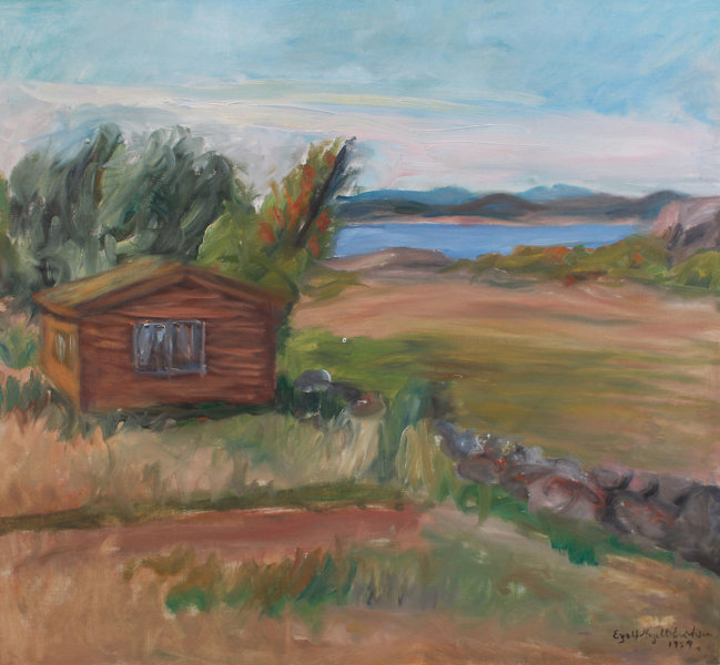 E. Nagell Erichsen, landskap. Maleri.