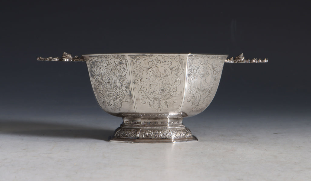 Hankebolle i sølv, Holland 17/1800 t.