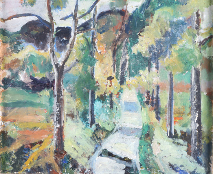 Otto Johansen, landskap. Maleri.
