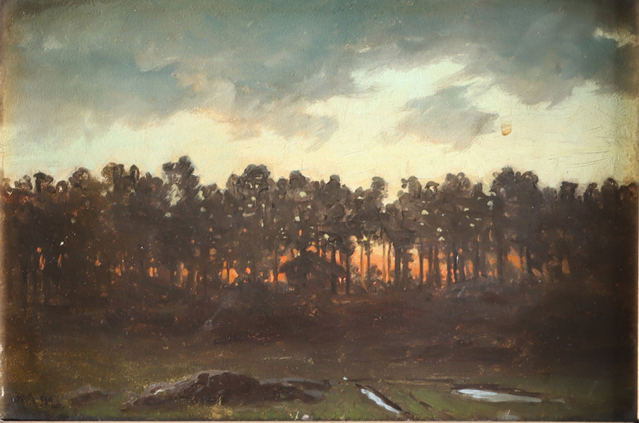 Morten Muller, landskap. Maleri.