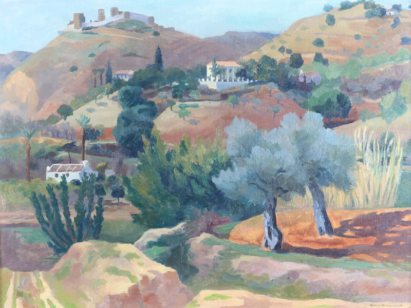 Ridley Borchgrevink, landskap. Maleri.