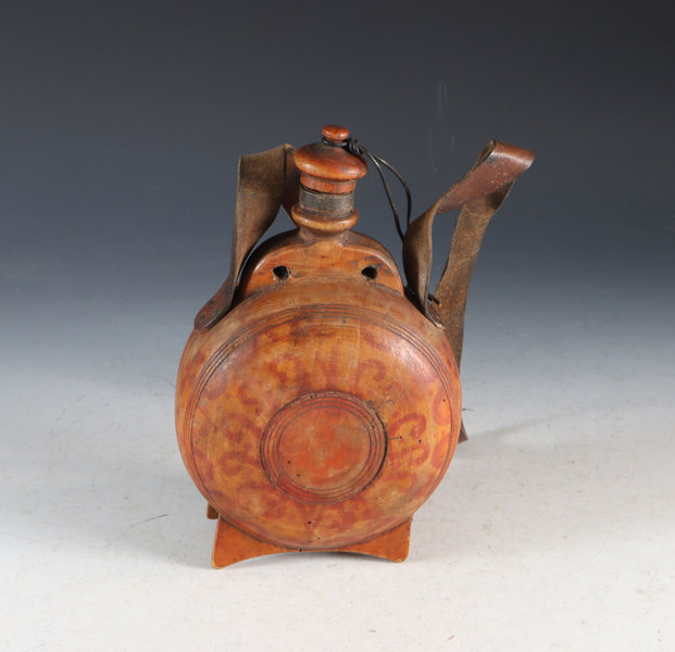 Vannflaske i tre, 1800 tallet.