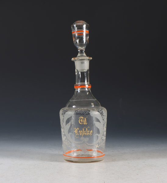 Karaffel i glass, 1800 t.