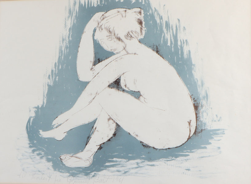 Ørnulf Bast, kvinne. Serigrafi.