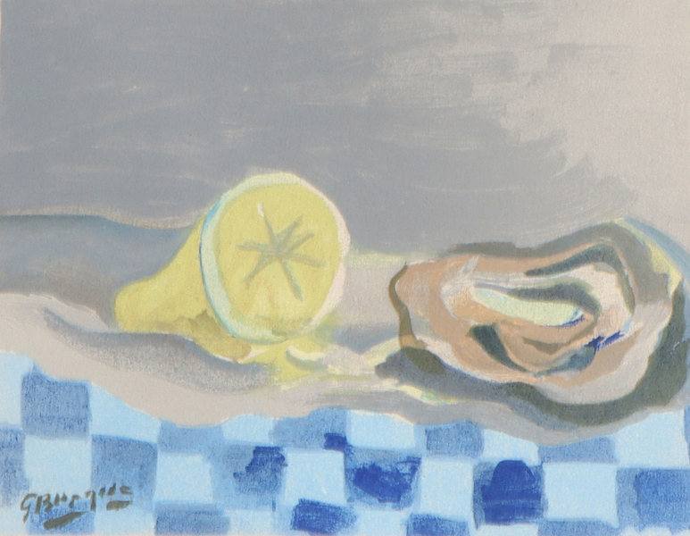 Georges Braque, stilleben. Litografi.