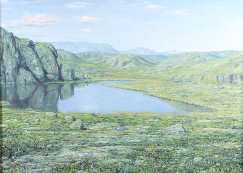 Torleif Haugen, landskap. Maleri.