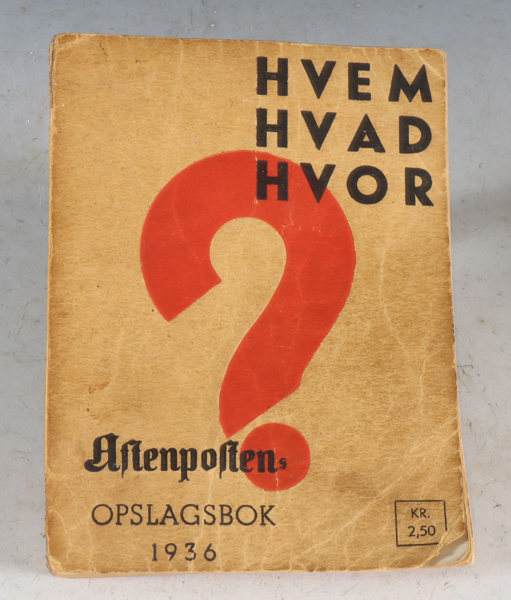 Hvem hvad hvor 1936.
