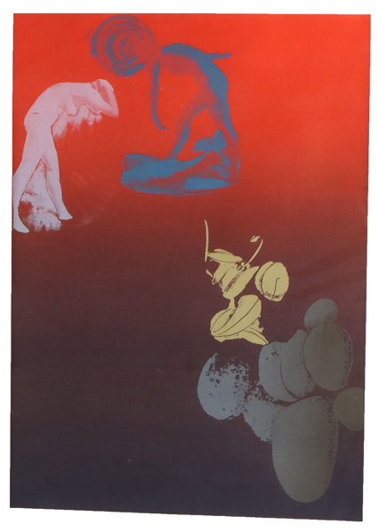 Ørnulf Bast, komposisjon. Serigrafi