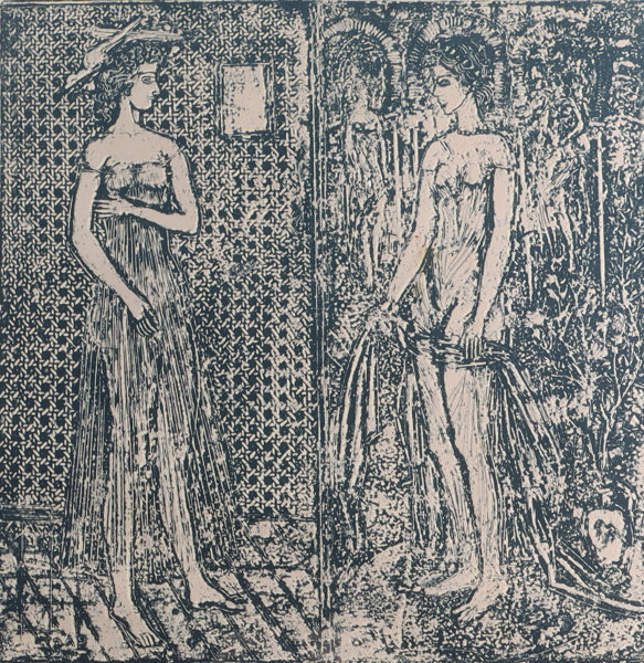 Ørnulf Bast, kvinner. Serigrafi