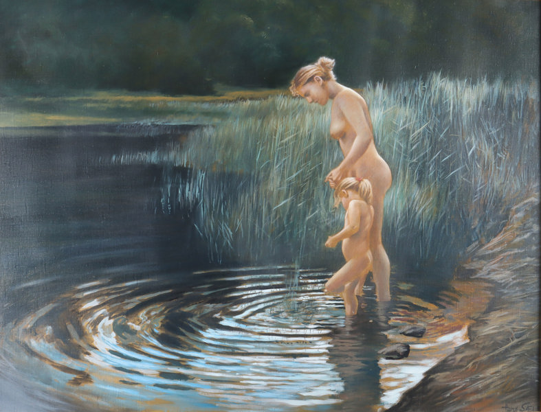 Hans Sæle, Goksjø. Maleri.
