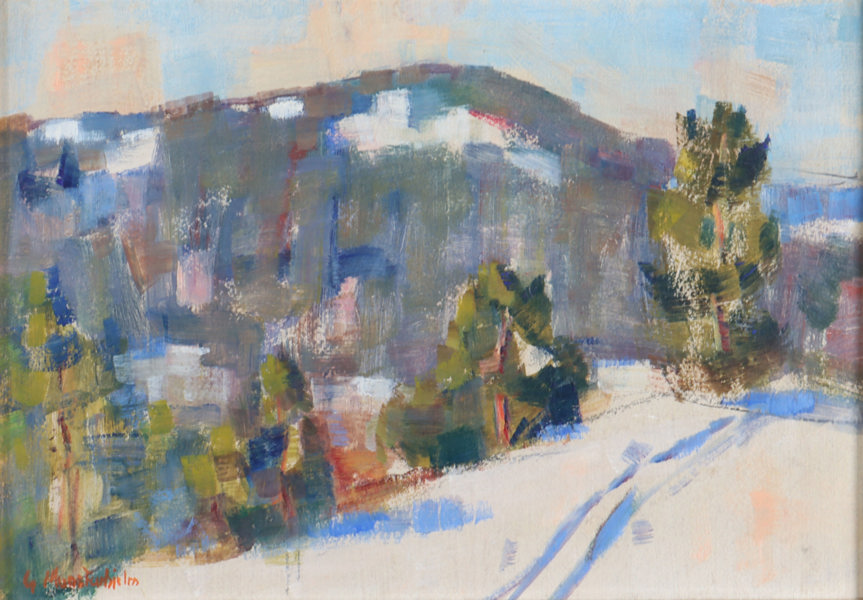 Gösta Münsterhjelm, landskap. Maleri.