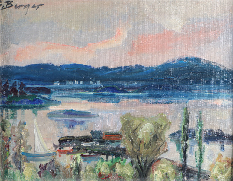 Einar Berger, fjord. Maleri