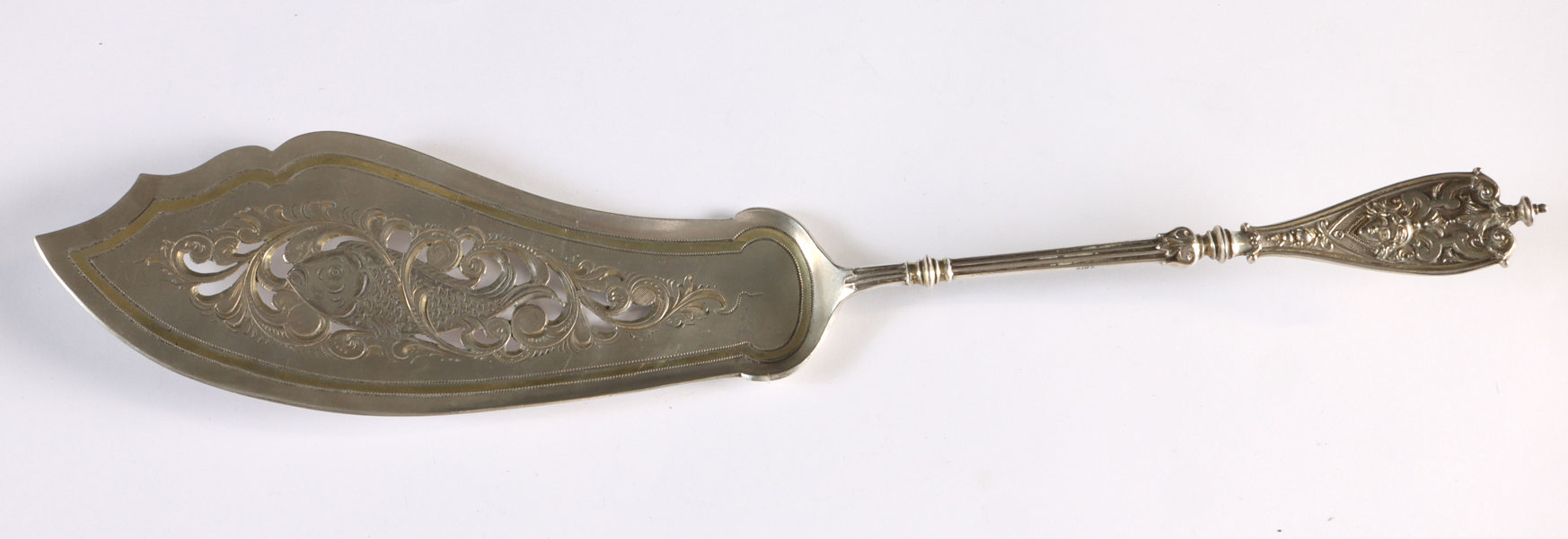 Fiskespade i sølv, 18/1900 t.