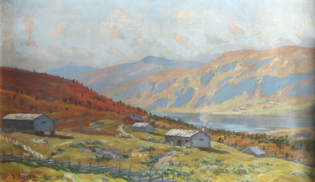 Arne Hjersing, seter. Maleri.