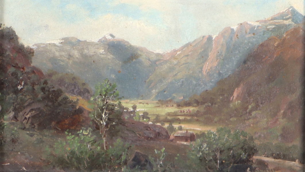 Christian Smith, landskap. Maleri.