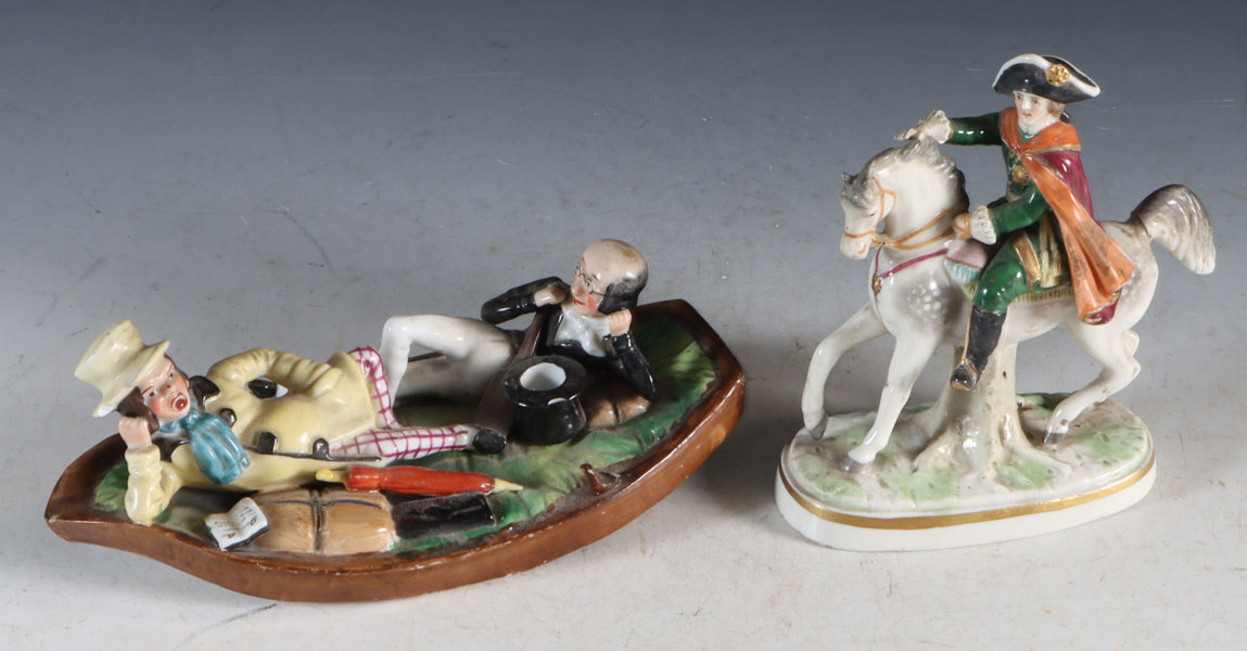 2 figurer i porselen, 17/1800 t.
